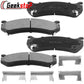 Geekstop Ceramic Front Brake Pads Kit 2002-2006 Cadillac Escalade, 1999-2008 Chevy Silverado 1500/ Suburban 1500/ Tahoe, 1999-06 GMC Sierra 1500 - 4pcs