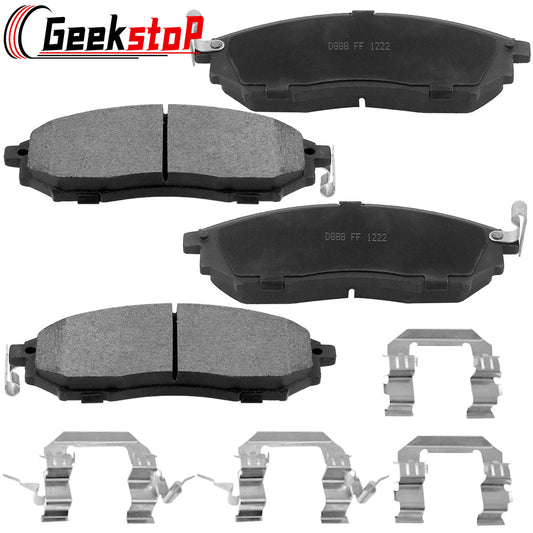 Geekstop Ceramic Front Brake Pads Kit 2017 Nissan 370Z, 2011-2014 Nissan Murano, 2008-2012 Nissan Pathfinder
