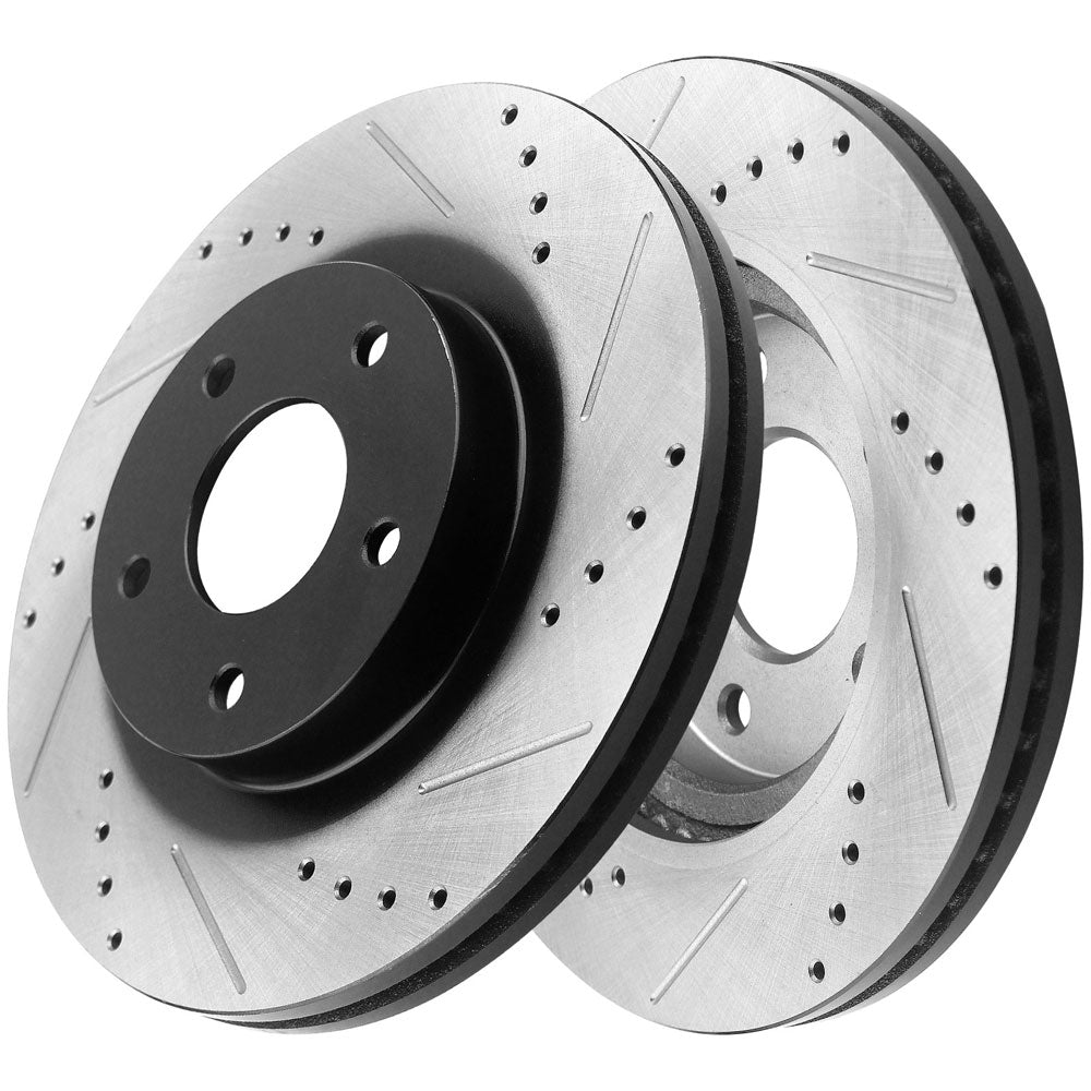 Honda CR-Z Civic DX LX EX Front Drilled Brake Rotors