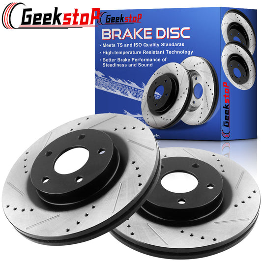 Honda CR-Z Civic DX LX EX Front Drilled Brake Rotors