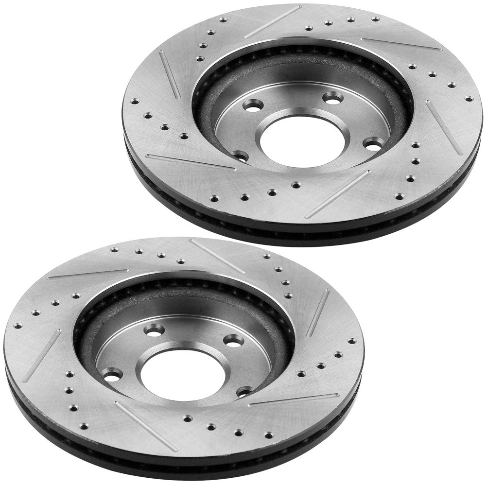 Nissan Sentra Front Drilled Slotted Brake Rotors