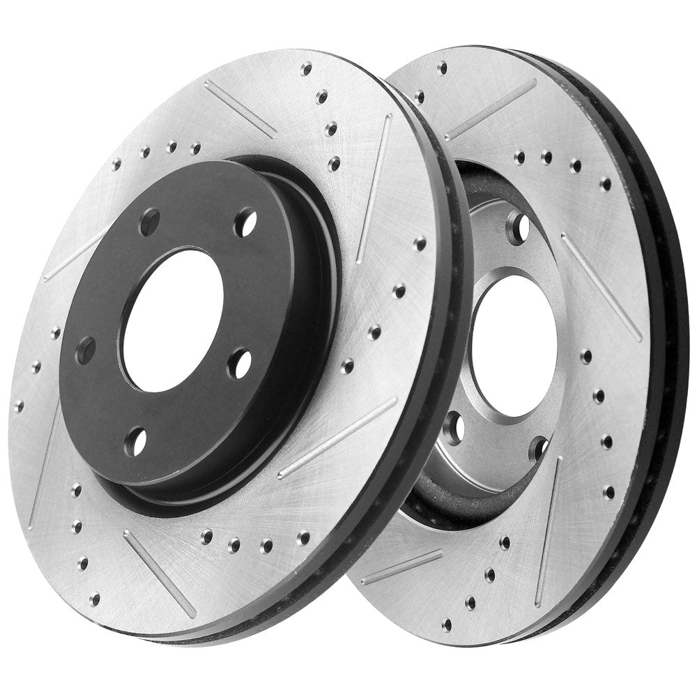 Nissan Sentra Front Drilled Slotted Brake Rotors