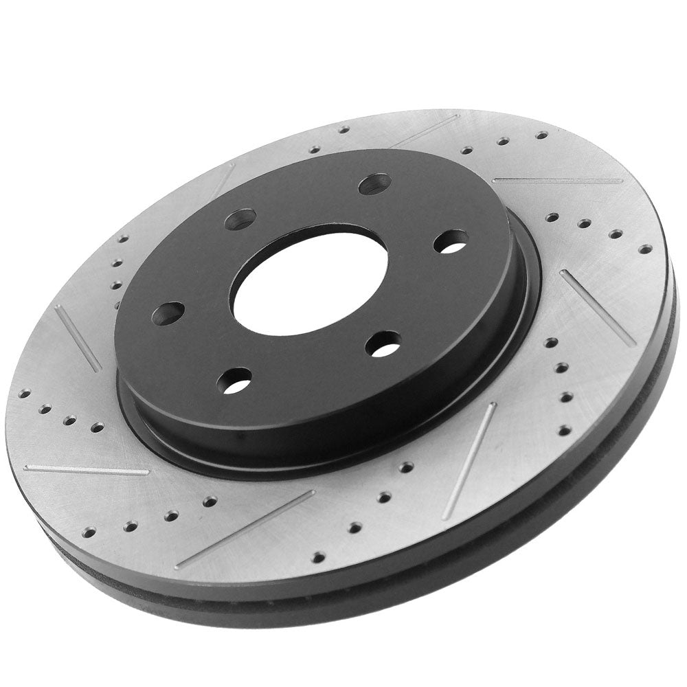 TOYOTA TACOMA 4RUNNER Front Drilled Brake Rotors Ceramic Pads