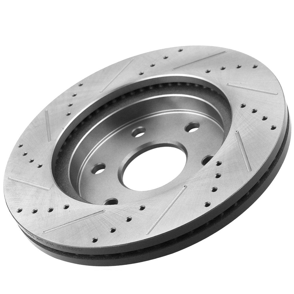 TOYOTA TACOMA 4RUNNER Front Drilled Brake Rotors Ceramic Pads