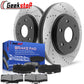 TOYOTA TACOMA 4RUNNER Front Drilled Brake Rotors Ceramic Pads