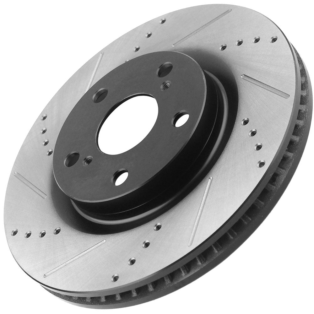 Lexus IS250 Toyota Avalon Camry Sienna Solara Front DRILLED Brake Rotors