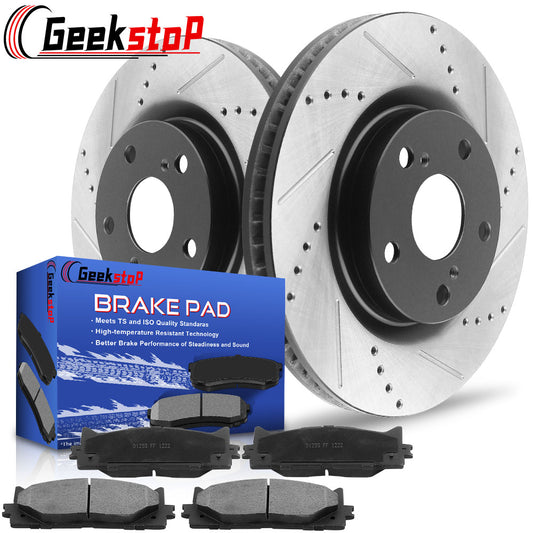 Toyota Camry Avalon Lexus ES300H Front Brake Rotors Brake Pads