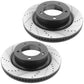 Toyota Tundra Sequoia Land Cruiser Lexus LX570 Front Drilled Brake Rotors