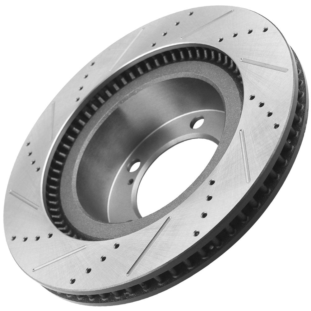 Toyota Tundra Sequoia Land Cruiser Lexus LX570 Front Drilled Brake Rotors