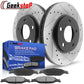 Ford Mustang Front Black E-Coating Brake Rotors Ceramic Pads