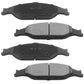 Ford Mustang Front Black E-Coating Brake Rotors Ceramic Pads