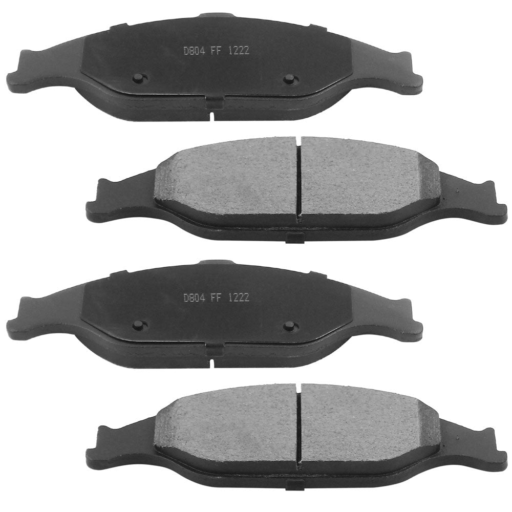 Ford Mustang Front Black E-Coating Brake Rotors Ceramic Pads