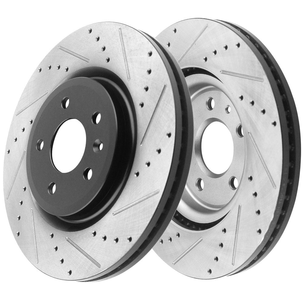Ford Explorer Flex Taurus Front Drilled Disc Brake Rotors