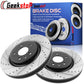 Ford Explorer Flex Taurus Front Drilled Disc Brake Rotors