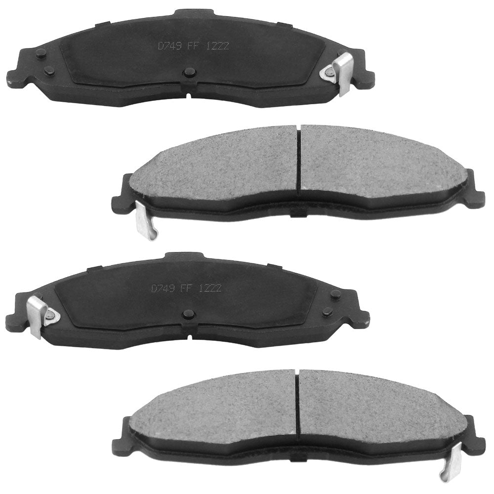 Chevy Camaro Pontiac Firebird Front Slotted Brake Rotors Brake Pads