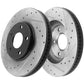 Chevy Camaro Pontiac Firebird Front Slotted Brake Rotors Brake Pads