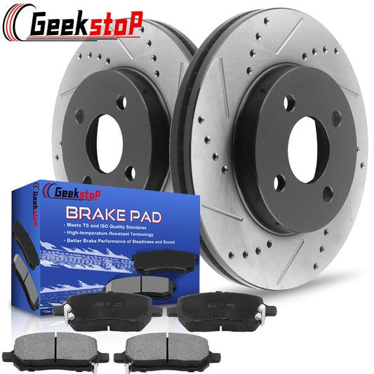 Chevrolet Cobalt Pontiac G5 Saturn Ion 4 LUGS Front Disc Rotors Brake Pads