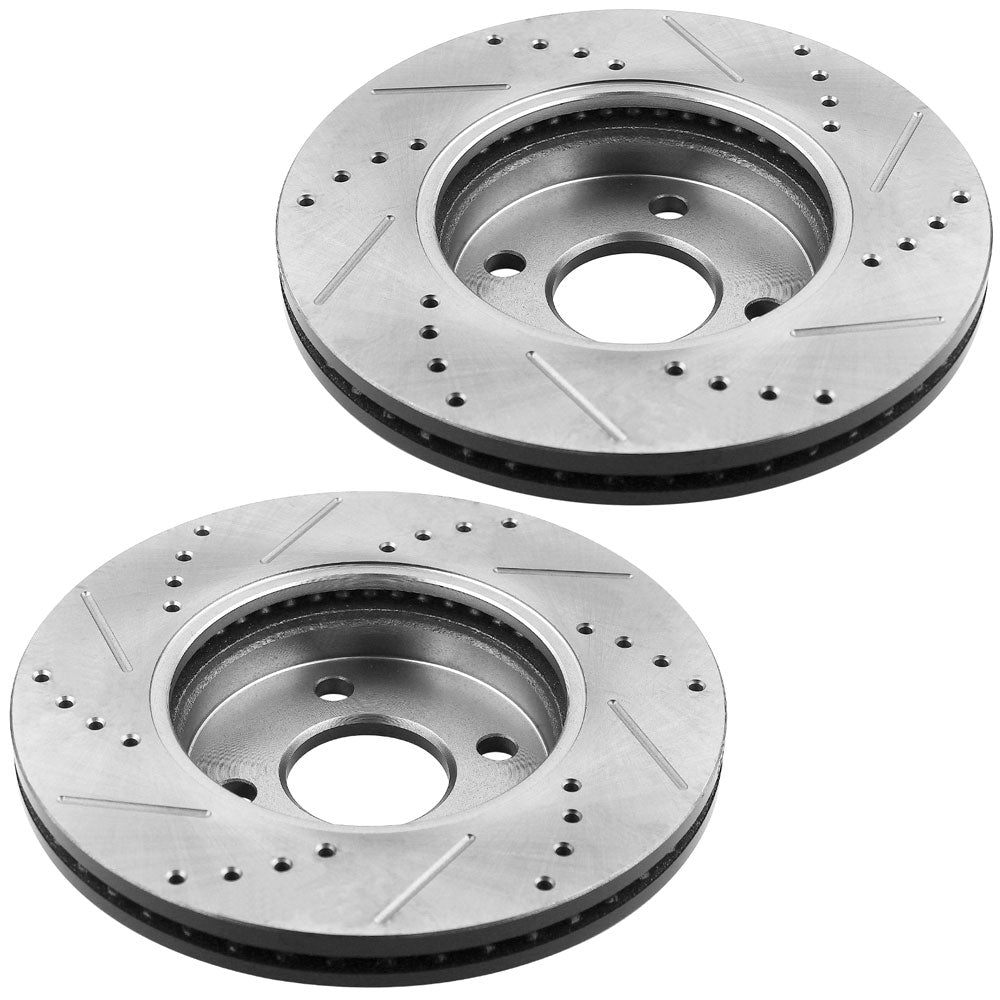 Chevrolet Cobalt Pontiac G5 Saturn Ion 4 LUGS Front Disc Rotors Brake Pads