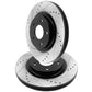 GEEKSTOP Drilled & Slotted Front Brake Rotors fits for Replacement for Buick Allure 2005 - 2007, Buick Lacrosse 2005 - 2007, Pontiac Grand Prix 2005 - 2008,Pontiac Montana 2005, Pontiac Relay 2005