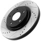 GEEKSTOP Drilled & Slotted Front Brake Rotors fits for Replacement for Buick Allure 2005 - 2007, Buick Lacrosse 2005 - 2007, Pontiac Grand Prix 2005 - 2008,Pontiac Montana 2005, Pontiac Relay 2005