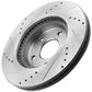 GEEKSTOP Drilled & Slotted Front Brake Rotors fits for Replacement for Buick Allure 2005 - 2007, Buick Lacrosse 2005 - 2007, Pontiac Grand Prix 2005 - 2008,Pontiac Montana 2005, Pontiac Relay 2005