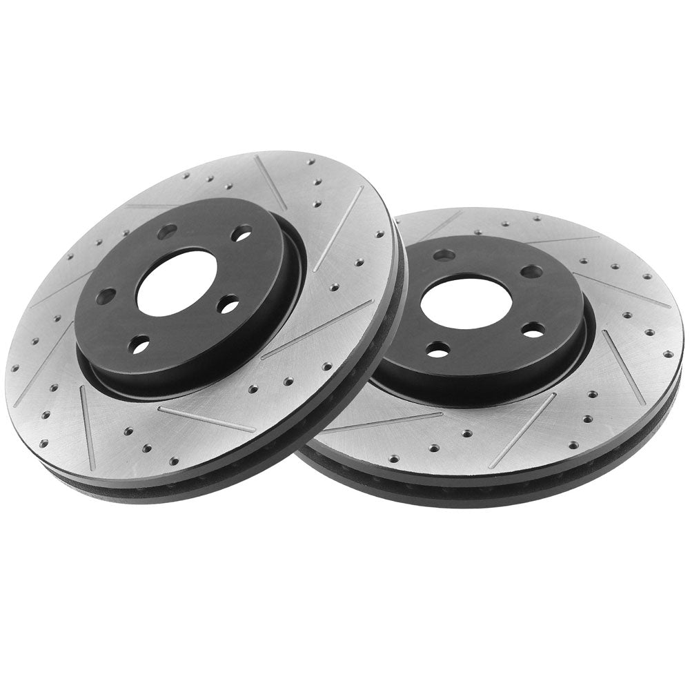 Chevy HHR Cobalt Pontiac G6 G5 Saturn ION Front Drilled Brake Rotors