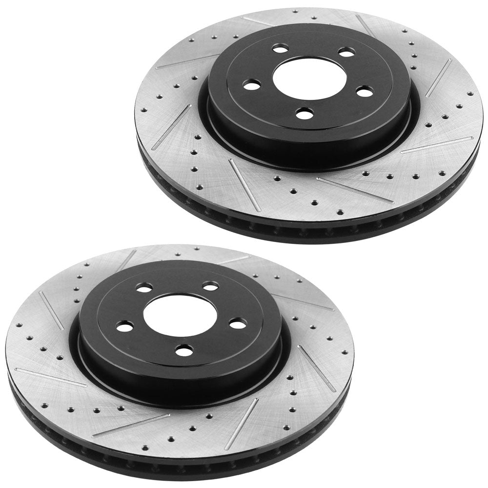 Dodge Charger Chrysler 300 Front DRILLED  Brake Rotors