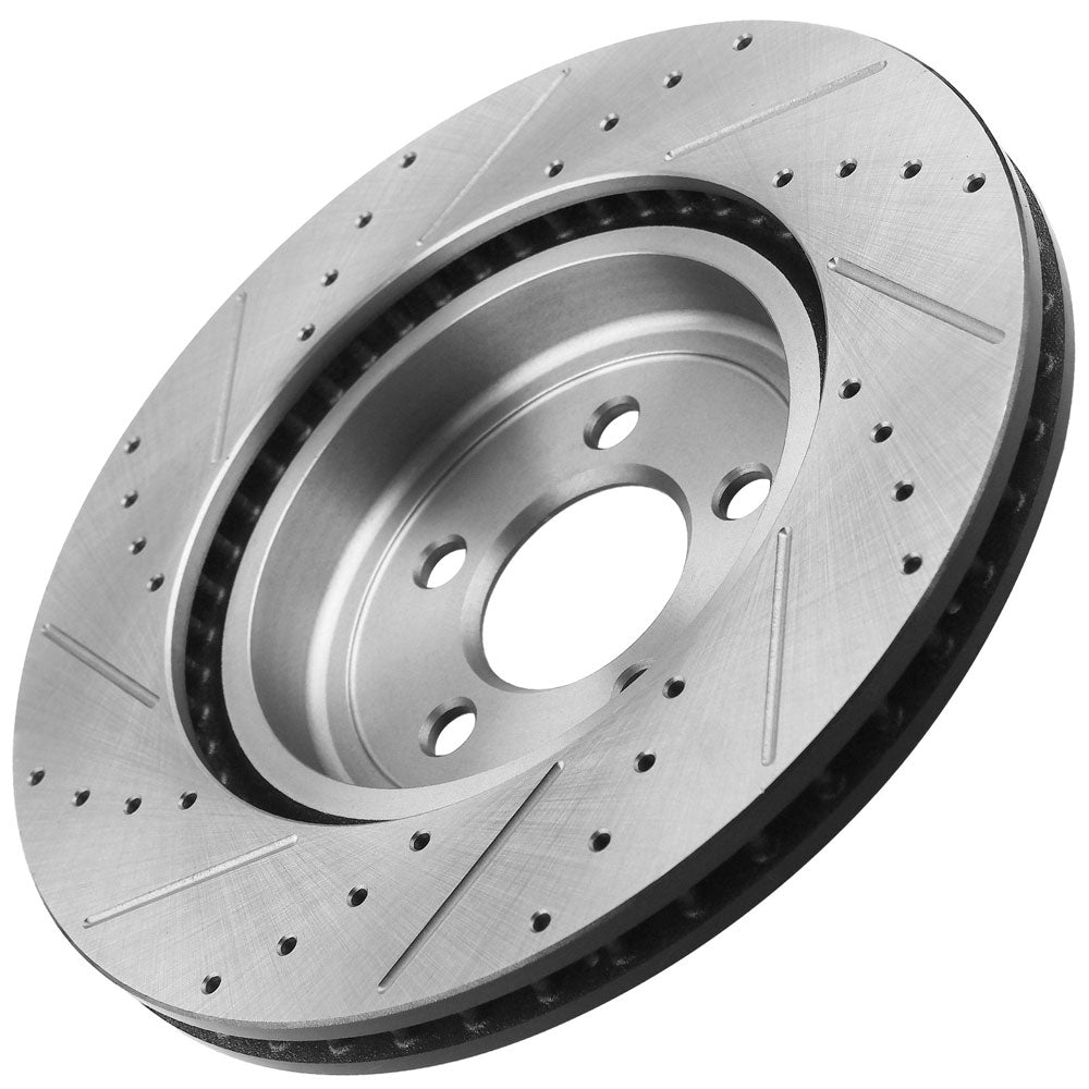 Dodge Charger Chrysler 300 Front DRILLED  Brake Rotors