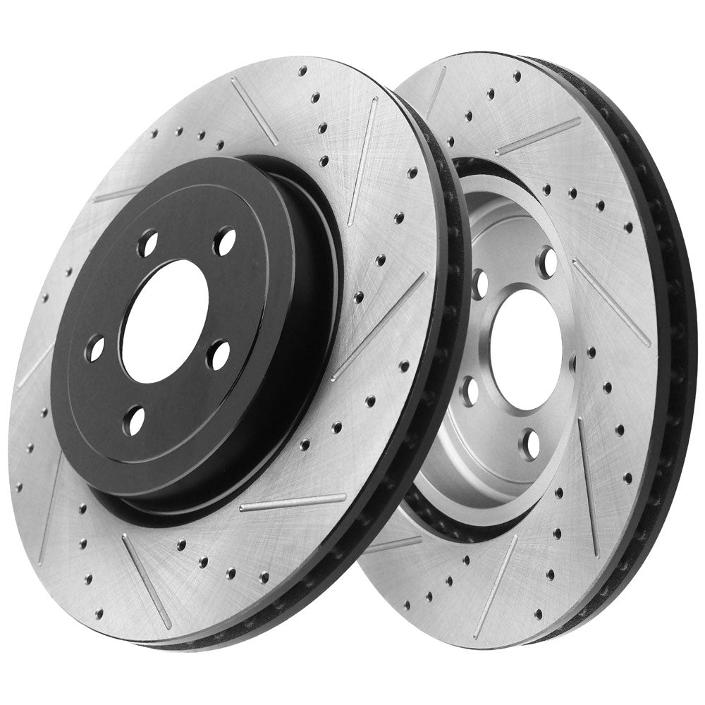 Dodge Charger Chrysler 300 Front DRILLED  Brake Rotors