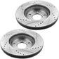 Ford F-150 4X4 4WD Front Drilled Slot Brake Rotors