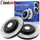 Ford F-150 4X4 4WD Front Drilled Slot Brake Rotors