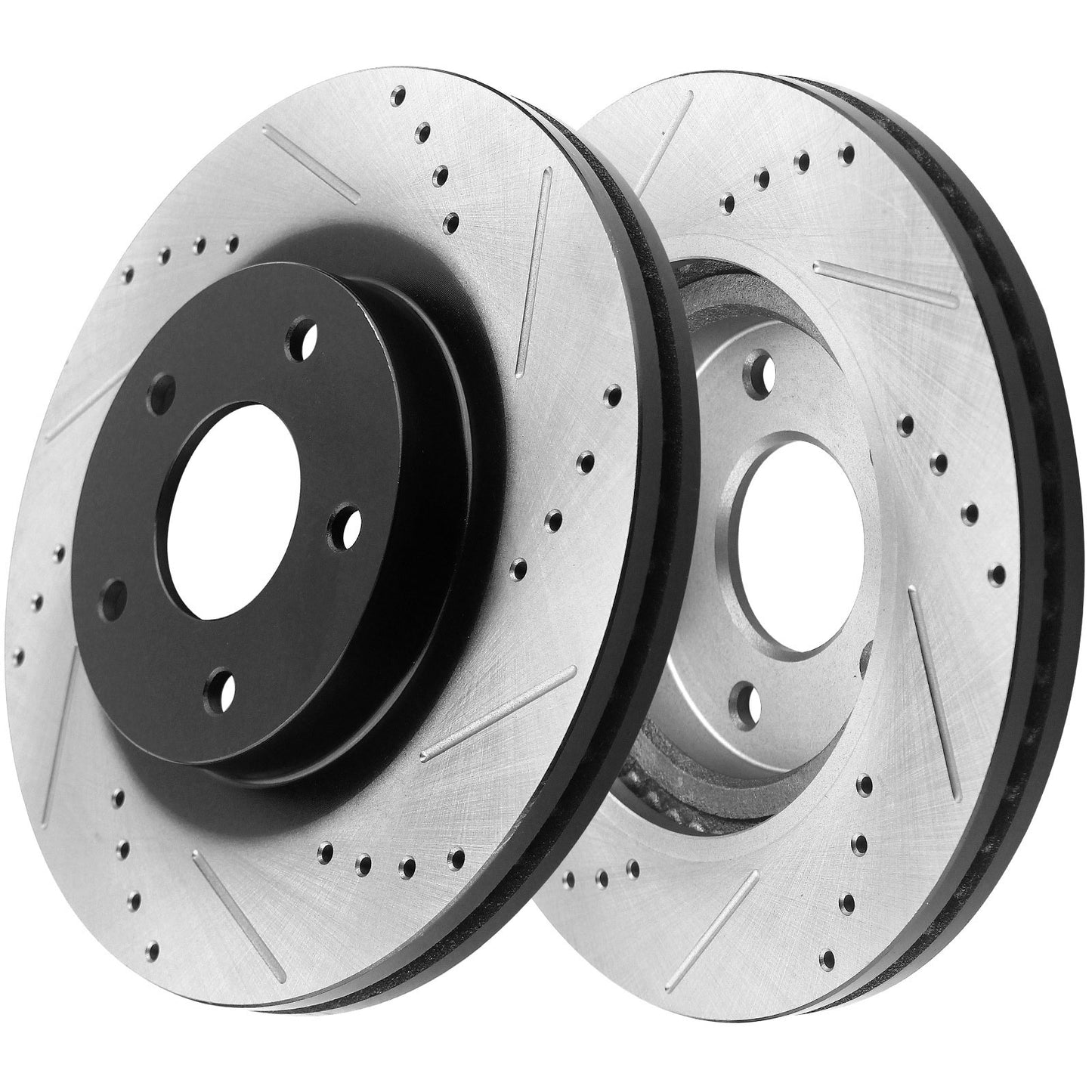 Ford F-150 4X4 4WD Front Drilled Slot Brake Rotors