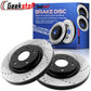 GEEKSTOP Drilled & Slotted Front Brake Rotors fits for Replacement for 2008 - 2012 Ford Escape (AWD), 2005 - 2006 Mazda Tribute (4-Wheel Disc Brakes), 2008 - 2011 Mercury Mariner (AWD)