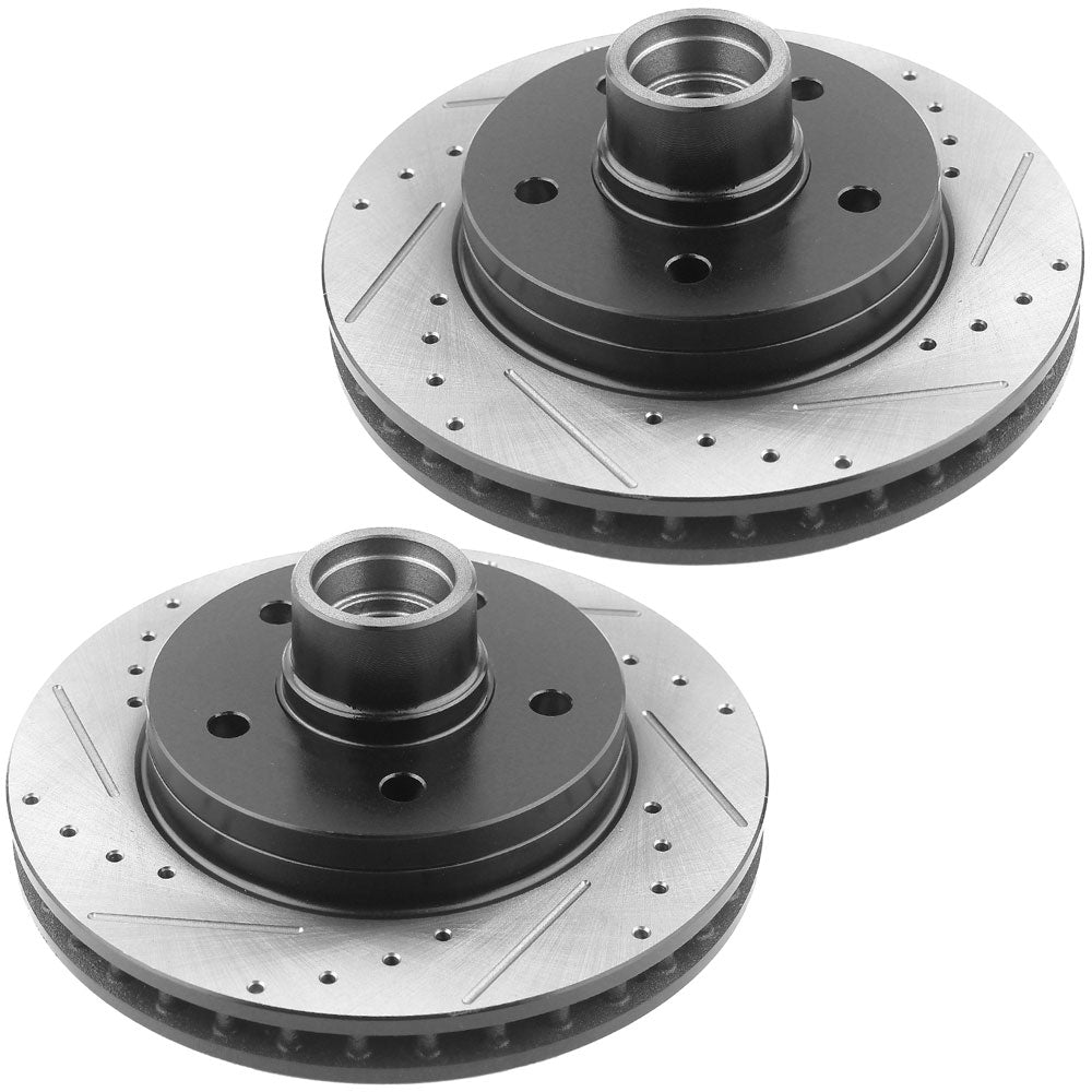 Chevy Silverado 1500 96-02 Yukon GMC 95-99 Front Brake Rotors plus Brake Pads