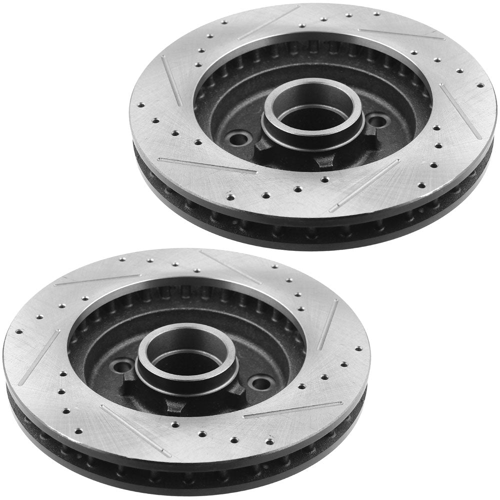Chevy Silverado 1500 96-02 Yukon GMC 95-99 Front Brake Rotors plus Brake Pads
