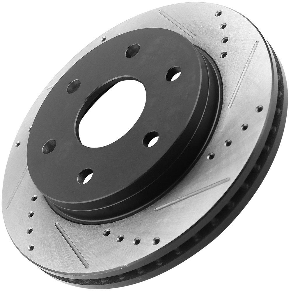 Chevy Suburban Silverado 1500 Tahoe Front  Drilled Slotted Brake Rotors