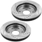 Chevy GMC Express Savana FRONT Coated Brake Rotors Ceramic Pads