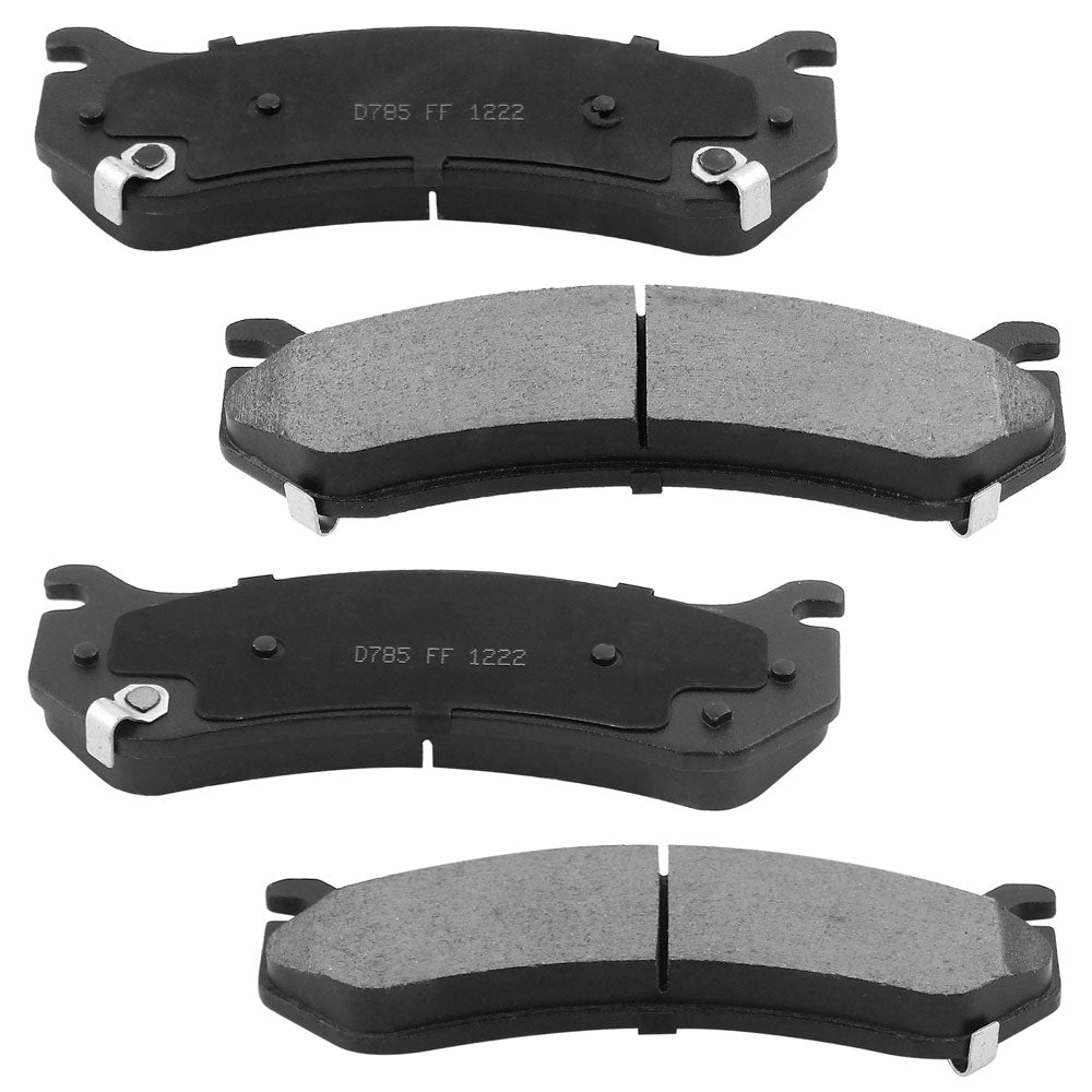 Chevy GMC Express Savana FRONT Coated Brake Rotors Ceramic Pads