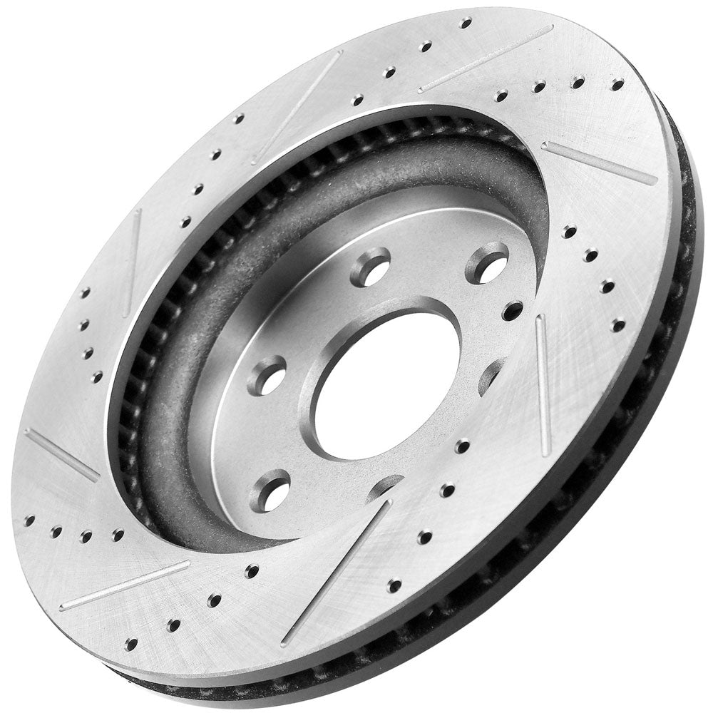 Buick Enclave Chevy Traverse GMC Acadia Outlook Front Drilled Brake Rotors