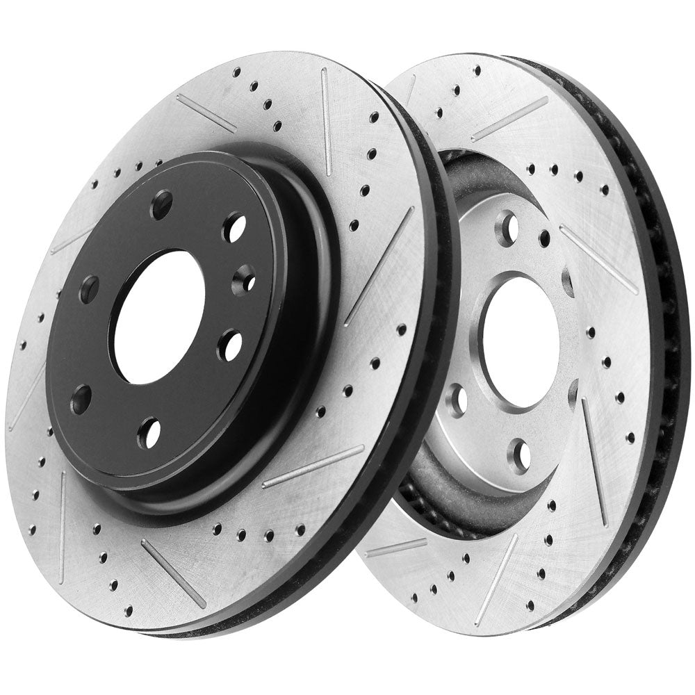Buick Enclave Chevy Traverse GMC Acadia Outlook Front Drilled Brake Rotors