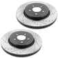 Jeep Cherokee Grand Cherokee Front Brake Rotors Ceramic Pads Drill Slot