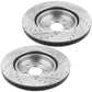 Jeep Cherokee Grand Cherokee Front Brake Rotors Ceramic Pads Drill Slot