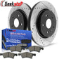 Town Country Caravan 2001 2007 Front Brake Rotors plus Ceramic Pads