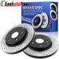 Chrysler Town Country Dodge Caravan Front Drilled Brake Rotors