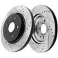 Town Country Caravan 2001 2007 Front Brake Rotors plus Ceramic Pads
