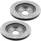 Dodge Durango Ram 1500 Durango Aspen Front Drilled Slotted Brake Rotors