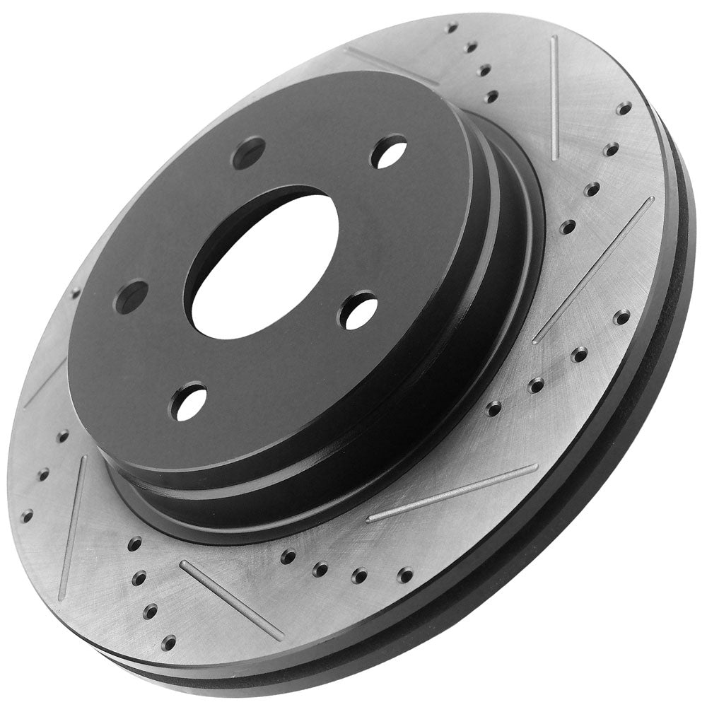 Dodge Durango Ram 1500 Durango Aspen Front Drilled Slotted Brake Rotors