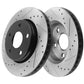 Jeep Wrangler JK CA E5 302mm Front Slotted Brake Rotors Ceramic Brake Pads