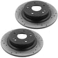 Acura RDX Honda CR-V Rear Drilled Brake Rotors