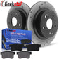 Acura RDX Honda CR-V Rear Brake Rotors Ceramic Pads Drill Slot